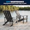 Flash Furniture Charlestown Adirondack Chair, Grey Wood, Gray Seat, Wood Back, 29.5 W 35 H JJ-C14501-LTG-GG - alternate 7